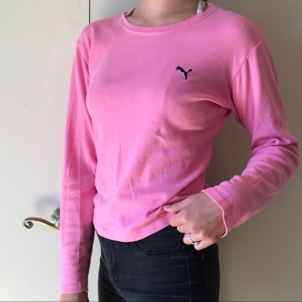 Vintage hot pink Puma long sleeve